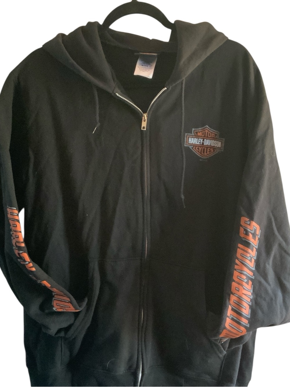 Harley-Davidson Lynchburg Tennessee Dealer Zip-Up Hoodie Black
